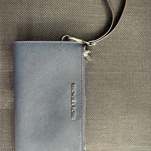Navy MK Wristlet